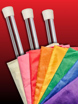 flag poles - practice flags